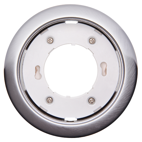 купить Светильник точечный GX53 круг хром матовый встраиваемый Jazzway в Чебоксарах Светильник точечный GX53 круг хром матовый встраиваемый Jazzway