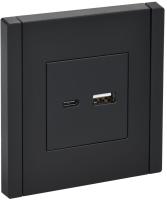 купить Фортепиано черный механизм USB A+C скрытая 2-ая 18Вт в Чебоксарах Фортепиано черный механизм USB A+C скрытая 2-ая 18Вт