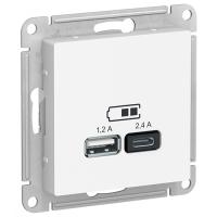 купить Атлас лотос розетка USB A+C скрытая 2-ая  в Чебоксарах Атлас лотос розетка USB A+C скрытая 2-ая