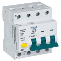 Дифавтомат 3Р 25А C 30мА 6кА ДИФ-103 4мод Schneider Electric DEKraft