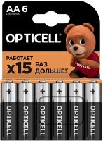 купить Батарейка AA(пальчик) алкалиновая BL6 Opticell Basic  в Чебоксарах Батарейка AA(пальчик) алкалиновая BL6 Opticell Basic