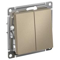 AtlasDesign переключатель скрытая шампань 2кл 10А IP20 