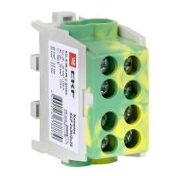 купить Клемма вводная DIN-рейка 35мм2 125А желто-зеленый  КСР с двойным замком в Чебоксарах Клемма вводная DIN-рейка 35мм2 125А желто-зеленый  КСР с двойным замком