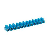 Клеммник ЗВИ 6А 12пар 6мм2 нг синий Rexant 10шт