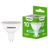 Лампа свд 220В GU5.3 10Вт 6500К 1000лм MR16 матовая GENERICA (IEK) 
