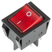 Выключатель ON-OFF 30А 250В индикатор красный 