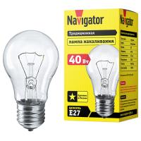 купить Лампа накаливания 230В E27 75Вт 750лм МО стандарт прозрачная Navigator в Чебоксарах Лампа накаливания 230В E27 75Вт 750лм МО стандарт прозрачная Navigator