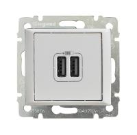 купить Валена белый розетка USB скрытая 2-ая   в Чебоксарах Валена белый розетка USB скрытая 2-ая