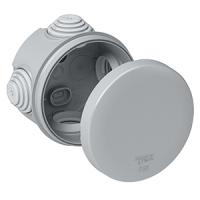 купить Коробка 65*40 круг серый IP55  в Чебоксарах Коробка 65*40 круг серый IP55