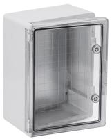 купить Корпус ЩМПп 400*300*170мм IP65 пластик серый IEK с прозрачной дверью в Чебоксарах Корпус ЩМПп 400*300*170мм IP65 пластик серый IEK с прозрачной дверью