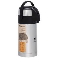 Термос 3,0л нержавеющая  сталь Арктика узкое горло 28час пневмонасос серебро