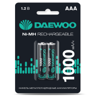 купить Аккумулятор AAA(мизинчик) 1000mAh 1,2В BL2 Daewoo в Чебоксарах Аккумулятор AAA(мизинчик) 1000mAh 1,2В BL2 Daewoo