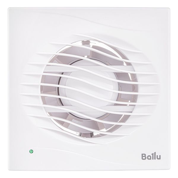 Вентилятор вытяжной d100 белый с обратным клапаном Ballu AR