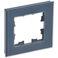 BRITE Рамка 1-мест. РУ-1-2-Бр стекло маренго матовый IEK