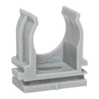 купить Держатель для трубы 20мм серый 100шт EKF  в Чебоксарах Держатель для трубы 20мм серый 100шт EKF