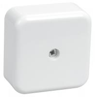 купить Коробка 50*50*20 квадрат белый IP40  без клеммников ИЭК, аналог9208721 в Чебоксарах Коробка 50*50*20 квадрат белый IP40  без клеммников ИЭК, аналог9208721