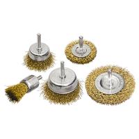 купить Набор щеток для дрели, 5 шт., 2 Плоские 50-75 мм, 3 Чашки 25-50-75 мм, со шпильками// Matrix 74492 в Чебоксарах Набор щеток для дрели, 5 шт., 2 Плоские 50-75 мм, 3 Чашки 25-50-75 мм, со шпильками// Matrix 74492