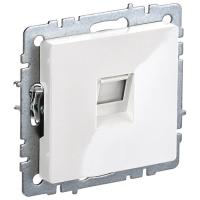 купить Брайт белый розетка RJ45 скрытая 1-ая Cat5e в Чебоксарах Брайт белый розетка RJ45 скрытая 1-ая Cat5e