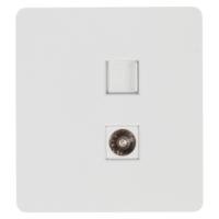 купить MIELE ROUND Розетка компьютерная RJ45 кат6 + TV с/у белая KRANZ в Чебоксарах MIELE ROUND Розетка компьютерная RJ45 кат6 + TV с/у белая KRANZ