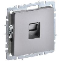 купить Брайт сталь розетка RJ45 скрытая 1-ая  в Чебоксарах Брайт сталь розетка RJ45 скрытая 1-ая