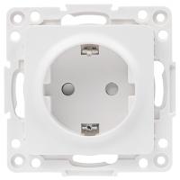 купить Стокгольм белый розетка скрытая 1-мест заземление шторки IP20 в Чебоксарах Стокгольм белый розетка скрытая 1-мест заземление шторки IP20
