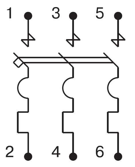 купить Автомат 3Р 6А C 10кА ВА47-100 IEK в Чебоксарах Автомат 3Р 6А C 10кА ВА47-100 IEK