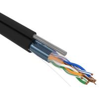 купить FTP 4*2*0,52 Cat5e черный полиэтилен кабель наружный Rexant /(305м) на ТРОСУ катушка в Чебоксарах FTP 4*2*0,52 Cat5e черный полиэтилен кабель наружный Rexant /(305м) на ТРОСУ катушка