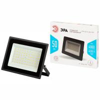 Прожектор свд 50Вт 4000К 4000лм черный IP65 120° Стандарт ЭРА