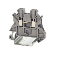 купить Зажим клеммный DIN-рейка 4мм2 32А серый DKC винт.зажим в Чебоксарах Зажим клеммный DIN-рейка 4мм2 32А серый DKC винт.зажим