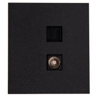 купить MIELE STRONG Розетка компьютерная RJ45 кат6 + TV с/у антрацит KRANZ в Чебоксарах MIELE STRONG Розетка компьютерная RJ45 кат6 + TV с/у антрацит KRANZ