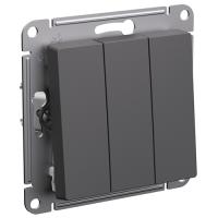 Атлас базальт выключатель 3кл скрытая 10А IP20 