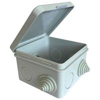 купить Коробка 80*80*50 квадрат серый IP55 PlexUp в Чебоксарах Коробка 80*80*50 квадрат серый IP55 PlexUp