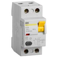 купить Выключатель дифференциальный (УЗО) 2Р 63А 300мА AC ВД1-63 IEK в Чебоксарах Выключатель дифференциальный (УЗО) 2Р 63А 300мА AC ВД1-63 IEK