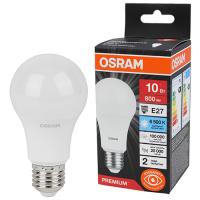 купить Лампа светодиодная 220В Е27 10Вт 6500К 800лм стандарт A60 матовая Osram LED Value black  в Чебоксарах Лампа светодиодная 220В Е27 10Вт 6500К 800лм стандарт A60 матовая Osram LED Value black
