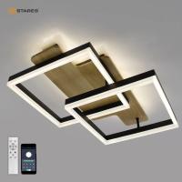 купить Светильник потолочный (люстра) свд 120Вт 3000-6500К 12000лм черный пульт диммер в Чебоксарах Светильник потолочный (люстра) свд 120Вт 3000-6500К 12000лм черный пульт диммер