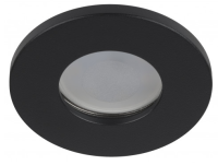 купить Светильник точечный GU5.3 круг черный встраиваемый IP44,Влагозащищенный в Чебоксарах Светильник точечный GU5.3 круг черный встраиваемый IP44,Влагозащищенный