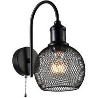 купить Светильник настенный (бра) 1*40Вт E27 черный Rivoli Лофт в Чебоксарах Светильник настенный (бра) 1*40Вт E27 черный Rivoli Лофт