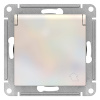 купить Атлас жемчуг розетка скрытая 1-мест заземление с крышкой шторки IP20  в Чебоксарах Атлас жемчуг розетка скрытая 1-мест заземление с крышкой шторки IP20