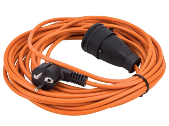 Удлинитель 1-мест 10м ПВС 3*1,5 оранжевый  IP44 PlexUp 