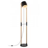 купить Торшер 1*60Вт E27 черный/дерево  в Чебоксарах Торшер 1*60Вт E27 черный/дерево