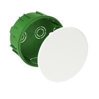 Коробка 100*50 круг бетон с крышкой IP30  Systeme Electric