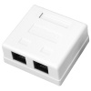 купить Рексант белый розетка RJ45 открытая 2-ая   в Чебоксарах Рексант белый розетка RJ45 открытая 2-ая