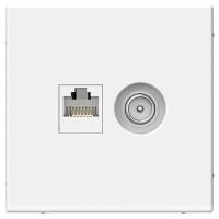 купить АртГэллери белый розетка RJ45+TV скрытая 2-ая  в Чебоксарах АртГэллери белый розетка RJ45+TV скрытая 2-ая