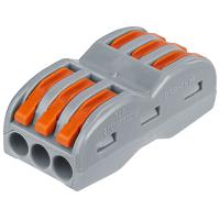 купить Клемма 6*4,0мм2 с рычажком серый Navigator 50шт проходная в Чебоксарах Клемма 6*4,0мм2 с рычажком серый Navigator 50шт проходная