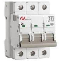 купить Автомат 3Р 6А C 6кА AV-6 EKF Averes  в Чебоксарах Автомат 3Р 6А C 6кА AV-6 EKF Averes