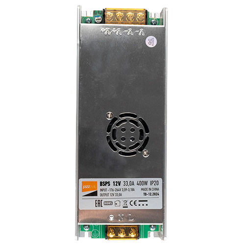 Блок питания (драйвер) BSPS 12V33,00A=400W IP20 3 г.гар. Jazzway