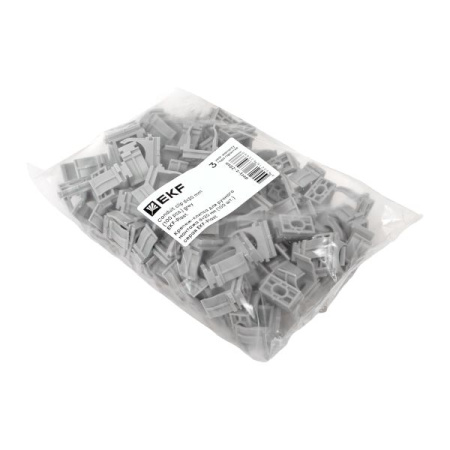 купить Держатель для трубы 20мм серый 100шт EKF  в Чебоксарах Держатель для трубы 20мм серый 100шт EKF