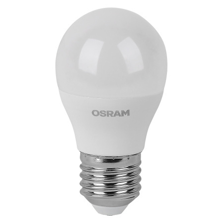 Лампа свд Е27 7Вт 4000К 560лм шар G45 матовая  Osram LED Value