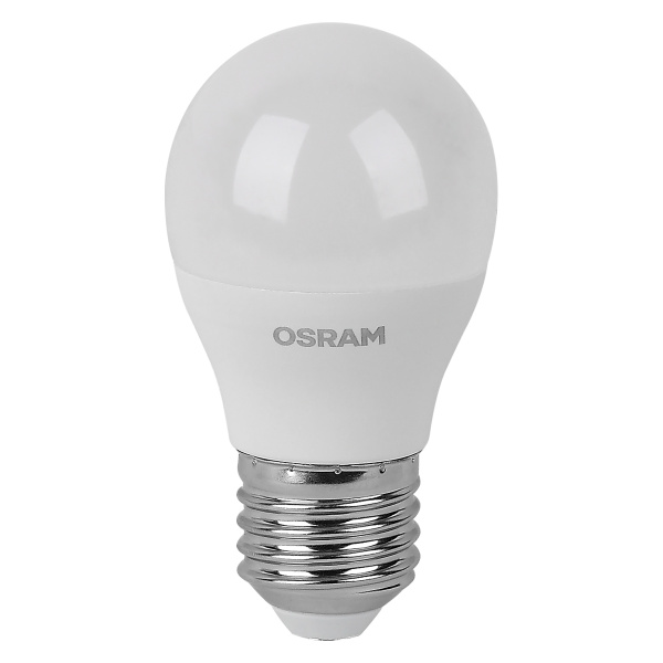 Лампа свд Е27 7Вт 4000К 560лм шар G45 матовая  Osram LED Value