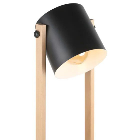 купить Торшер 1*60Вт E27 черный/дерево  в Чебоксарах Торшер 1*60Вт E27 черный/дерево